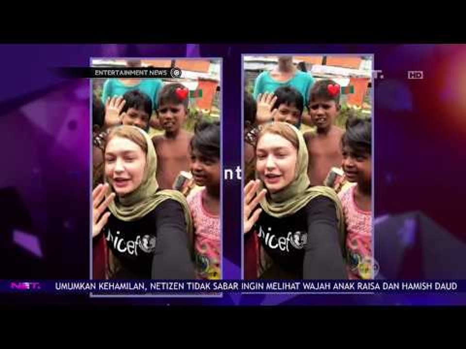 Model Cantik Gigi Hadid & Unicef Salurkan Bantuan Korban Konflik Rohingya