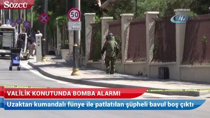 Download Video: Sivas’ta vali konutu yakınındaki şüpheli bavul fünye ile patlatıldı