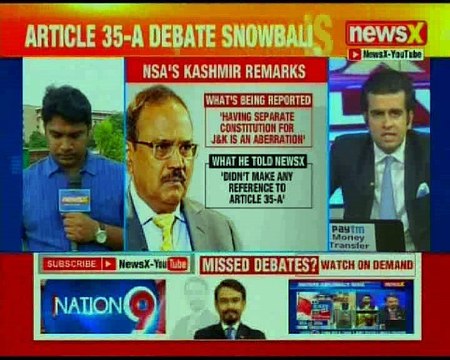 One India Plan: NSA Ajit Doval denies reference to article 35-A