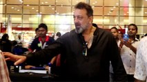 Sanjay Dutt misbehaves with MEDIA at airport; Watch Video | FilmiBeat
