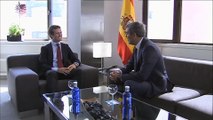 Casado se reúne con el presidente de Canarias, Clavijo