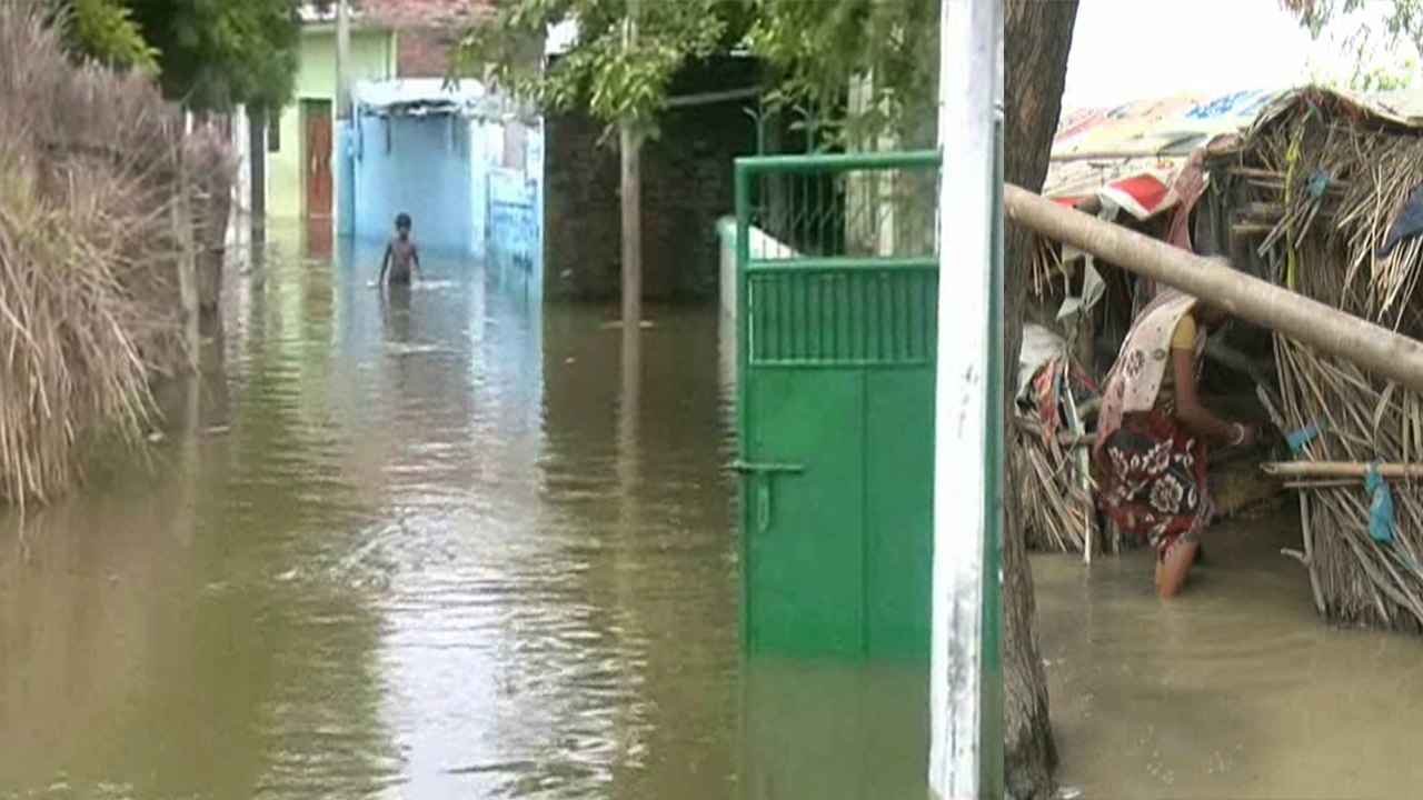 यूपी: कानपुर में गंगा ने दिखाया रौद्र रुप, स्कूलों में छुटटी, गांवों से शुरू हुआ पलायन