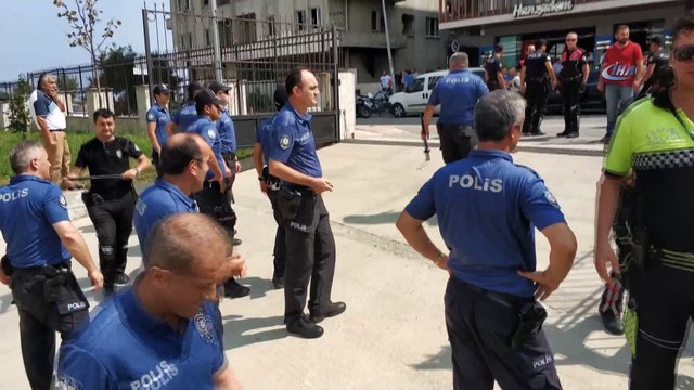 Samsun Adliyesinde duruşma çıkışı arbede
