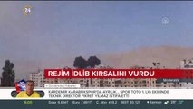 Rejim İdlib'in kırsalını vurdu