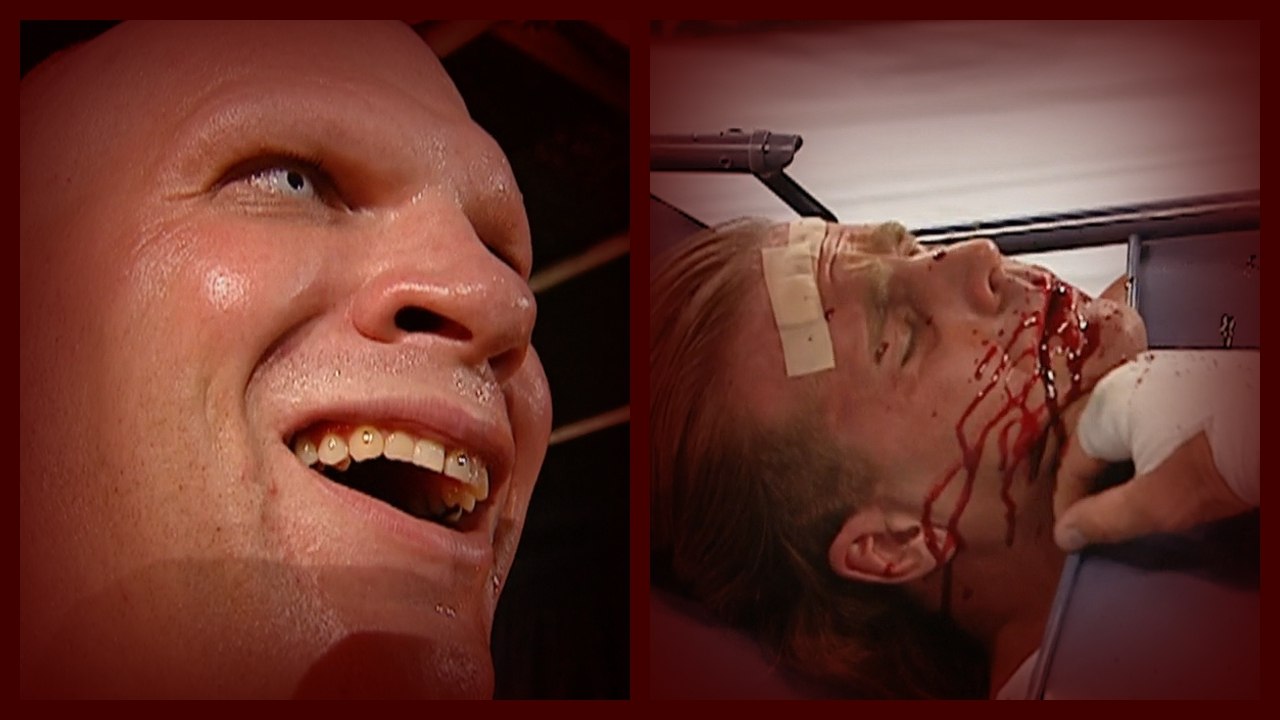 An Angry Kane Destroys Shawn Michaels w/ a Steel Chair to the Throat! 6/14/04