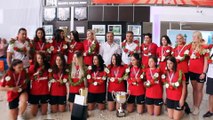 Muratpaşa Belediyespor Kadın Hentbol takımı için kutlama - ANTALYA