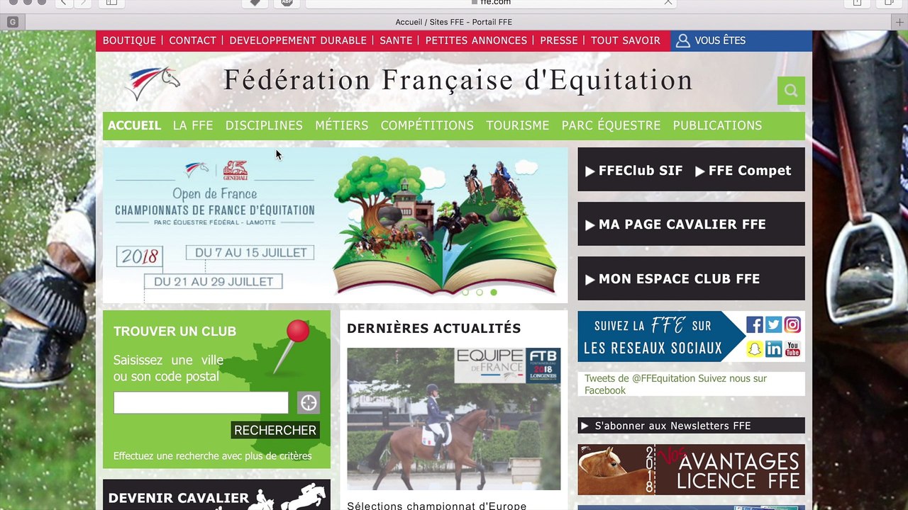Saisir une licence pratiquant