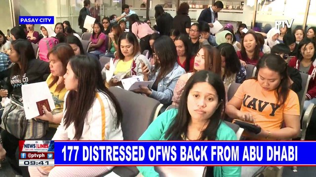 177 distressed OFWs back from Abu Dhabi