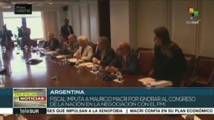 Argentina: imputan a Mauricio Macri por el acuerdo con el FMI