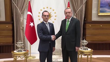 Cumhurbaşkanı Erdoğan, Almanya Dışişleri Bakanı Maas'ı Kabul Etti