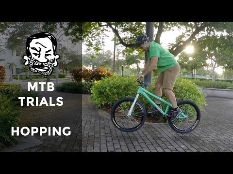 How to English bunnyhop a trials bike - MTB Trials for beginners