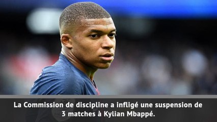 PSG - 3 matches ferme pour Mbappé !