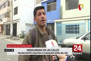 San Juan de Miraflores: vecinos denuncian que robos al paso son constantes en sus calles