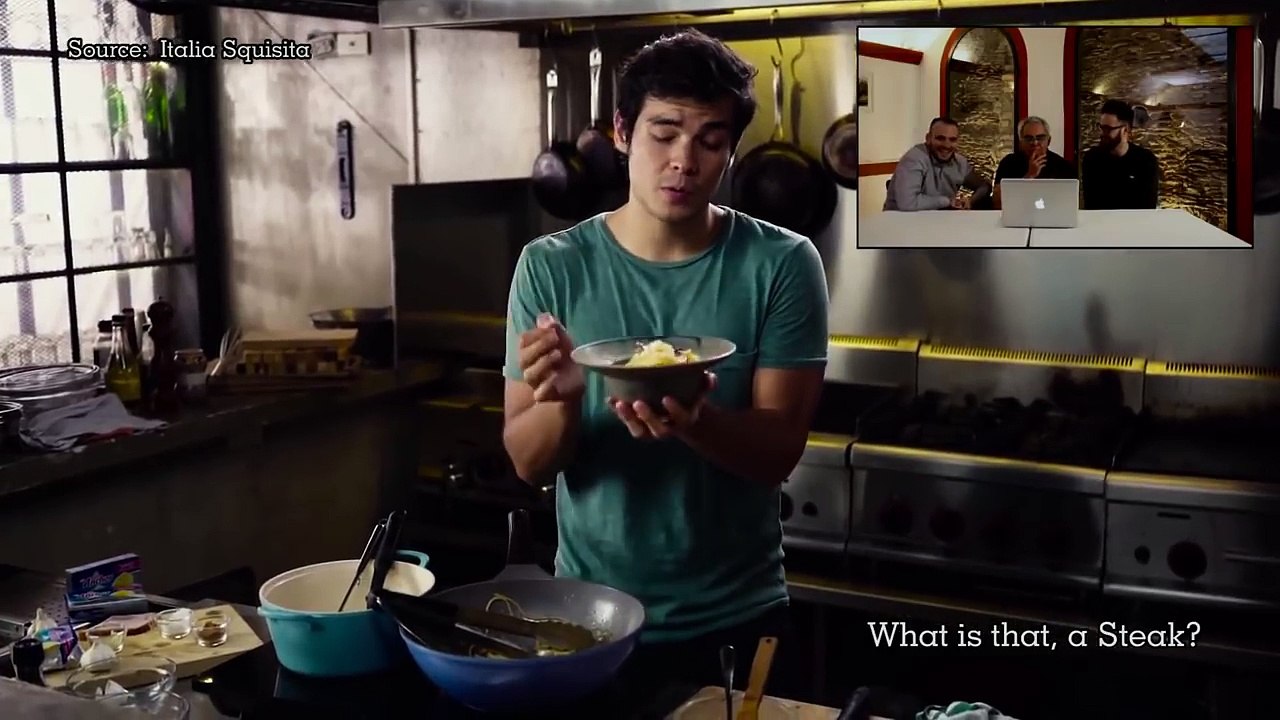 REACTING TO ITALIAN CHEFS REACTING TO ME (FRESH CACIO E PEPE RECIPE)