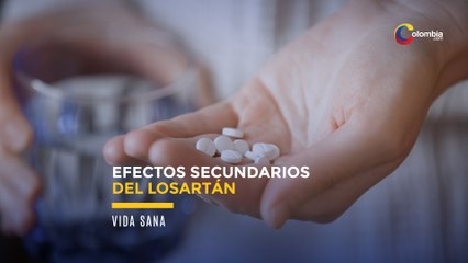 ¿Qué efectos secundarios produce el losartán?