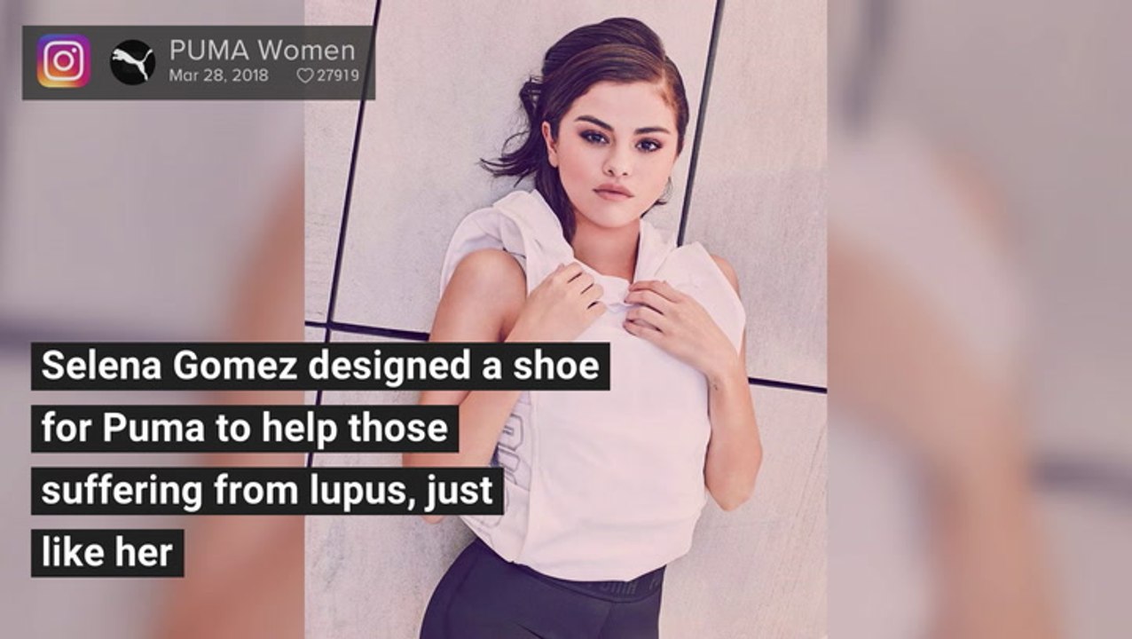 Selena Gomez's Sneakers For Puma Benefit Those Suffering From Lupus - video  Dailymotion