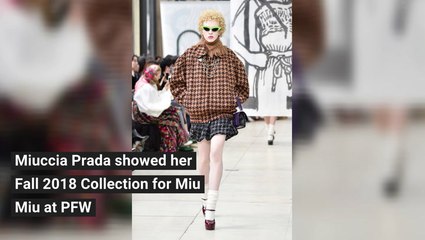 Miu Miu Fall 2018 Collection at PFW