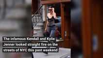 Kendall & Kylie Jenner Turn Heads In Nyc In Daring Outfits