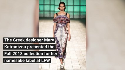 Mary Katrantzou Fall 2018 Collection at LFW