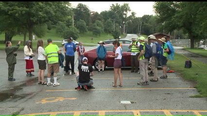 Protesters March to Raise Awareness for Dakota Access Pipeline Supreme Court Case