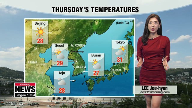 Warm with more clouds, rain at night _ 090618