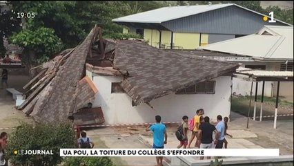 Un toit s'effondre au collège de Ua Pou