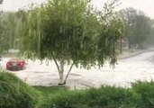 Flash Flooding Swamps Cars in Denver
