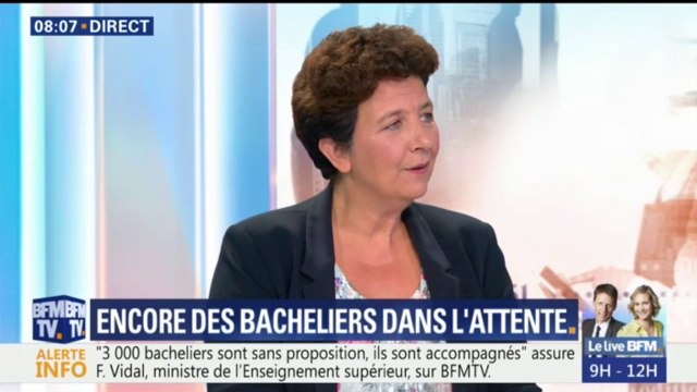 Un peu plus de 3000 bacheliers sont toujours sans affectation, estime Frédérique Vidal