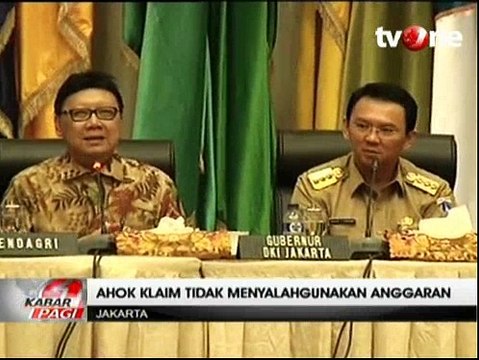Gubernur Temui Menteri Dalam Negeri Bahas Kisruh APBD DKI