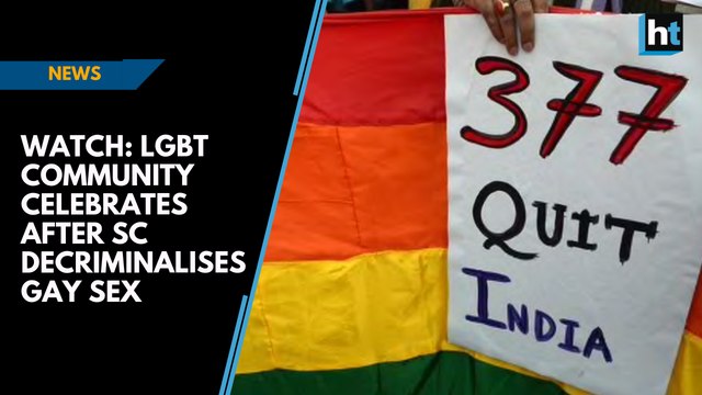 Watch: LGBT community celebrates after SC decriminalises gay sex