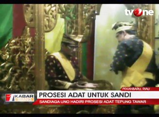 Sandiaga Uno Hadiri Prosesi Adat Tepung Tawar