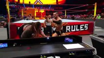 Seth Rollins Frogplashed Bray Wyatt through a table- WWE Extreme Rules 2017
