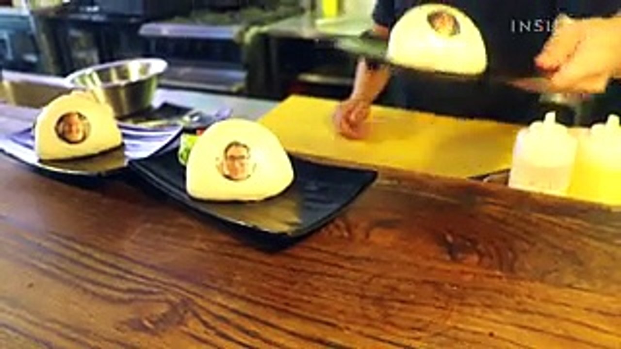 You can get your face printed on a bao burger at this London restaurant
