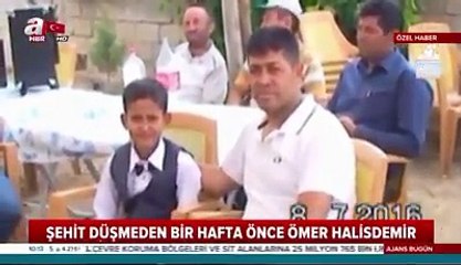 Şehit düşmeden bir hafta önce Ömer Halisdemir'in görüntüleri