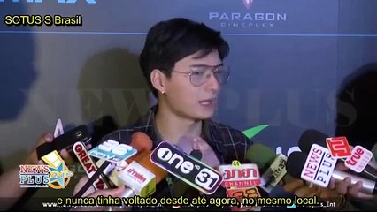 Entrevista com Krist, fala sobre seu olho e sobre a cena do beijo com Singto. [LEGENDADO]