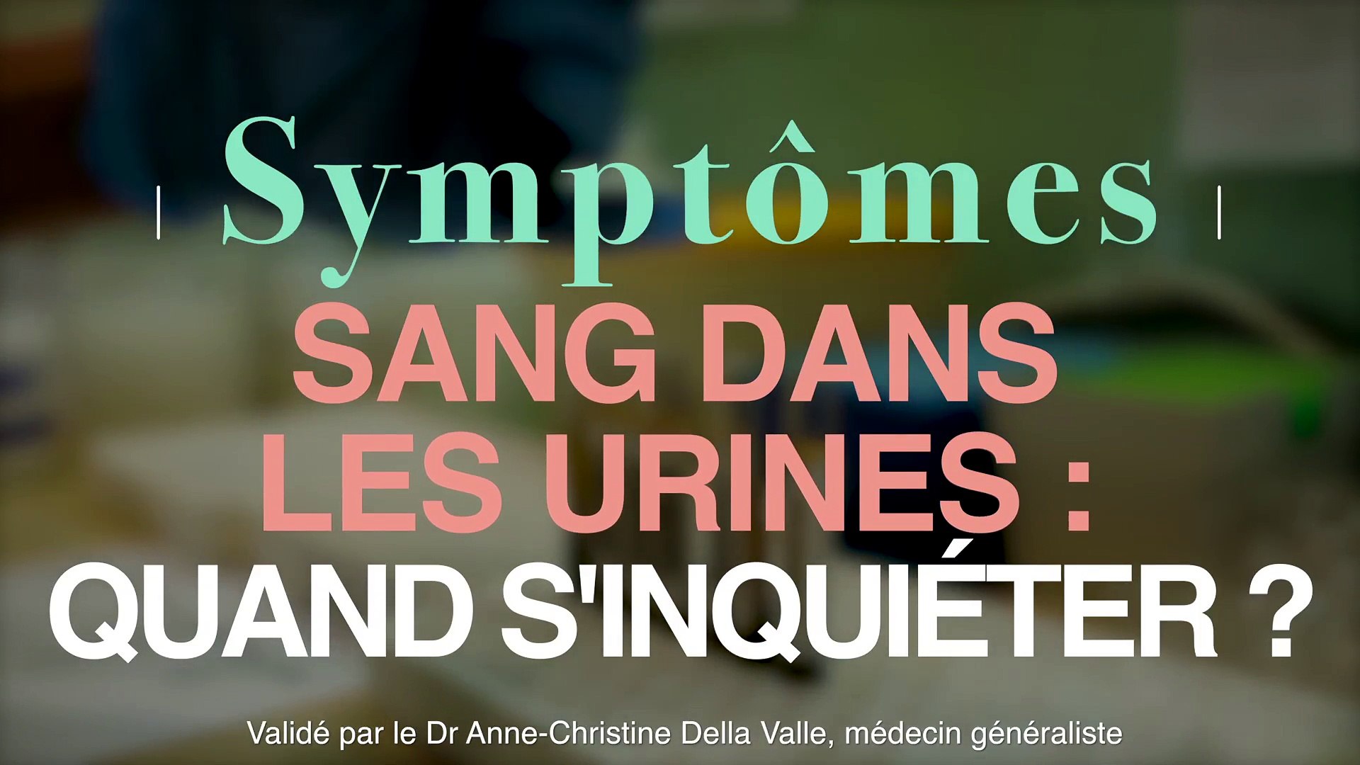 Sang Dans Les Urines