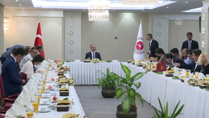 Adalet Bakanı Gül, yargı muhabirleriyle bir araya geldi - ANKARA