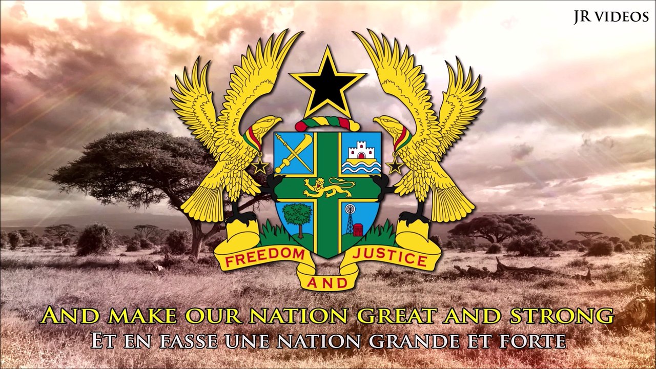 National anthem of Ghana (EN/FR lyrics) - L'hymne national du Ghana