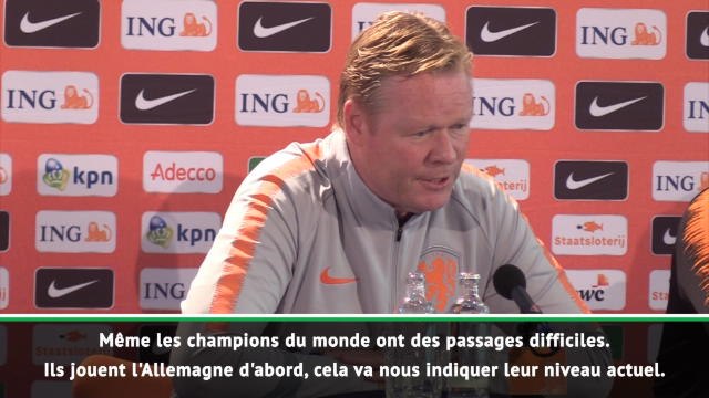 Pays-Bas - Koeman : La France a eu des moments difficiles pendant la Coupe du Monde
