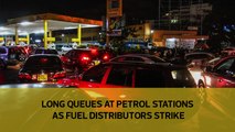 Long queues at petrol stations as fuel distributors strike