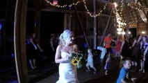 Wedding hero saves the moment bouquet toss goes wrong