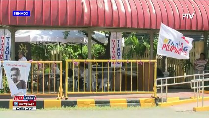 Mahigpit na seguridad sa senado, ipinatutupad