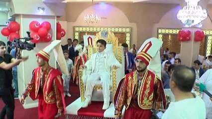 Şanlıurfalı iş adamı sünnet düğününde takı olarak doları kabul etmedi