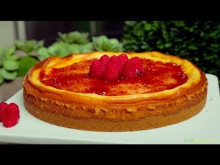 Pastel de Queso con Frambuesas