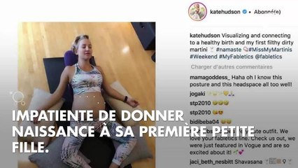 PHOTO. Très enceinte, Kate Hudson dévoile son ventre arrondi sur Instagram