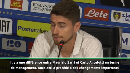 Chelsea - Jorginho : ''Sarri et Ancelotti sont différents''