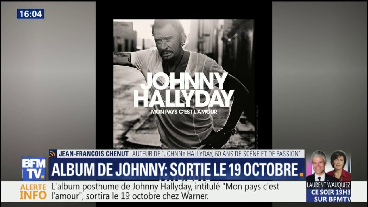 "Ce regard de Johnny nous interpelle", commente Jean-François Chenut en découvrant la pochette de l'album posthume de Johnny Hallyday