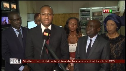 Visite : le ministre ivoirien de la communication à la RTS