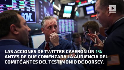 Las acciones de Twitter caen durante el testimonio del CEO Jack Dorsey en el Senado