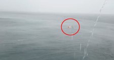 Son Dakika! İstanbul Bostancı Sahiline Düşen Helikopter Kazasından İlk Görüntüler Geldi